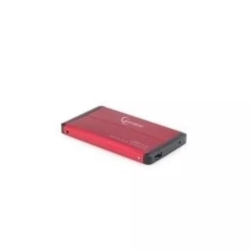 Gembird EE2-U3S-2-R - Disco duro - SATA - 6,35 cm (2.5) - 3.0 - rojo - aluminio (EE2-U3S-2-R)
