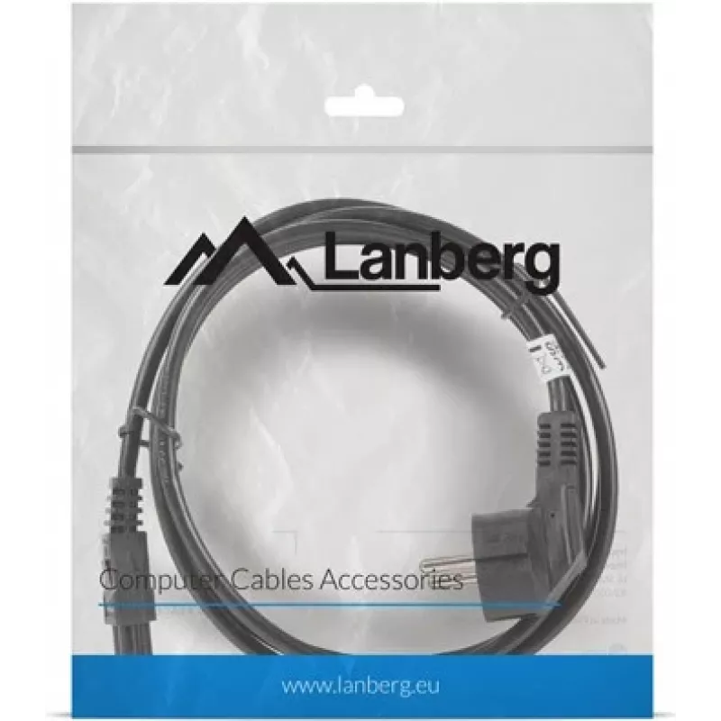 Cable de alimentación Lanberg CA-C5CA-11CC-0018-BK negro 1,8 m CEE7/7 conector hembra C5 (CA-C5CA-11CC-0018-BK)