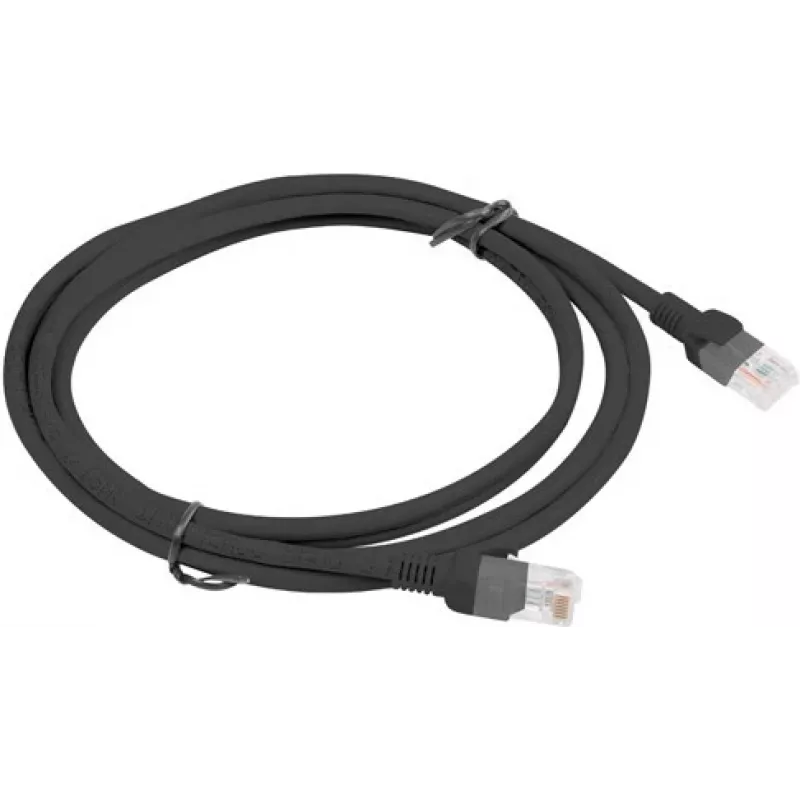 Cable de red LANBERG PCU5-10CC-0200-BK RJ-45 Cat5e U/UTP 2 m Negro