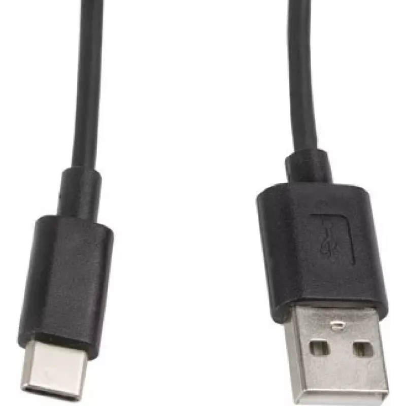 Cable Lanberg CA-USBO-10CC-0010-BK (conector macho USB 2.0 - USB 2.0, USB, conector macho Type-C, 1m, negro) (CA-USBO-10CC-0010-BK)