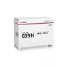 Tóner Canon negro Cartridge 039H 0288C002