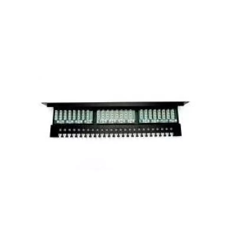 Digitus DN-91524U-EC panel de parcheo de 19" y 24 puertos Cat5e U/UTP, 1U, con soporte para cables, negro