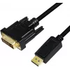 Adaptador de cable de vídeo LogiLink CV0131 2 m DisplayPort DVI negro