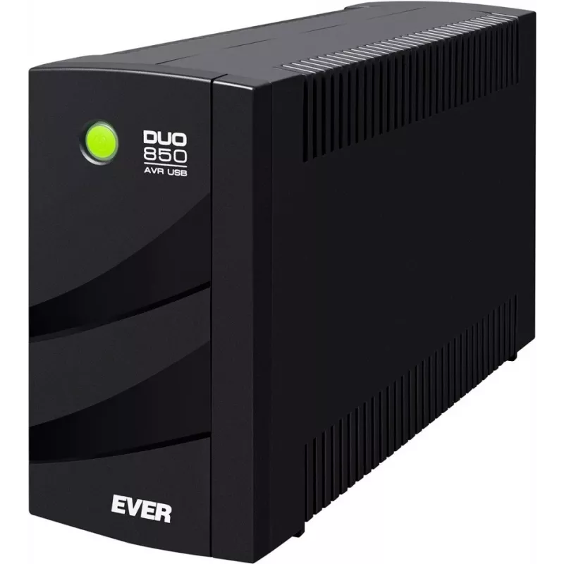 EVER DUO 850 AVR USB - SAI - CA 230 V - 550 vatios - 850 VA - monofásico - 2 x batería 5 Ah - USB - tomas de salida: 6