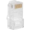 LANBERG conector de cable RJ-45 PLU-5000, apantallamiento U/UTP (UTP), blanco translúcido, pack de 100
