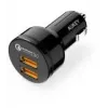 CC-T8 cargador de coche ultrarrápido 2xUSB 3.0 6A 36W + cable Micro-USB de 1 m
