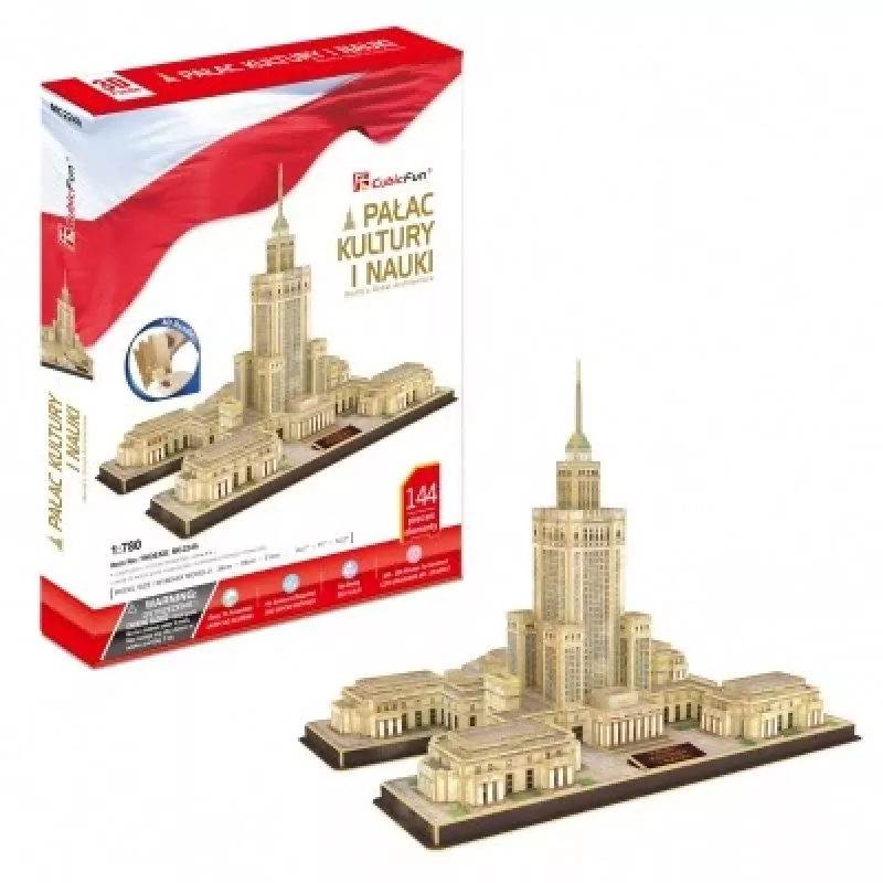 PUZLE 3D Palacio de la Cultura y la Ciencia, 144 PIEZAS