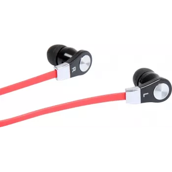 MAGICSOUND DS-2 - AURICULARES ESTÉREO CON MICRÓFONO, NEGRO-ROJO