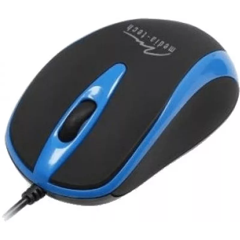 Ratón óptico con cable 800dpi negro y verde MT1091G