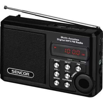 Radio portátil SRD 215 B MP3, USB, SD