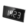 Radio reloj SENCOR SRC 340 — radio reloj FM con pantalla LED blanca de 1,8 inch, proyección roja de 180°, doble alarma, 10 memorias de emisoras FM, batería de respaldo
