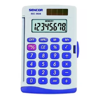 Calculadora Sencor SEC 263/8 de bolsillo gris