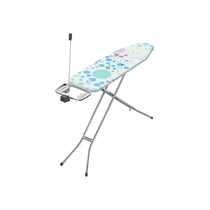 Tabla de planchar de tamaño completo Vileda 163316 — tabla 1200x380 mm, altura ajustable 75–96 cm, patas de acero inoxidable, soporte para plancha