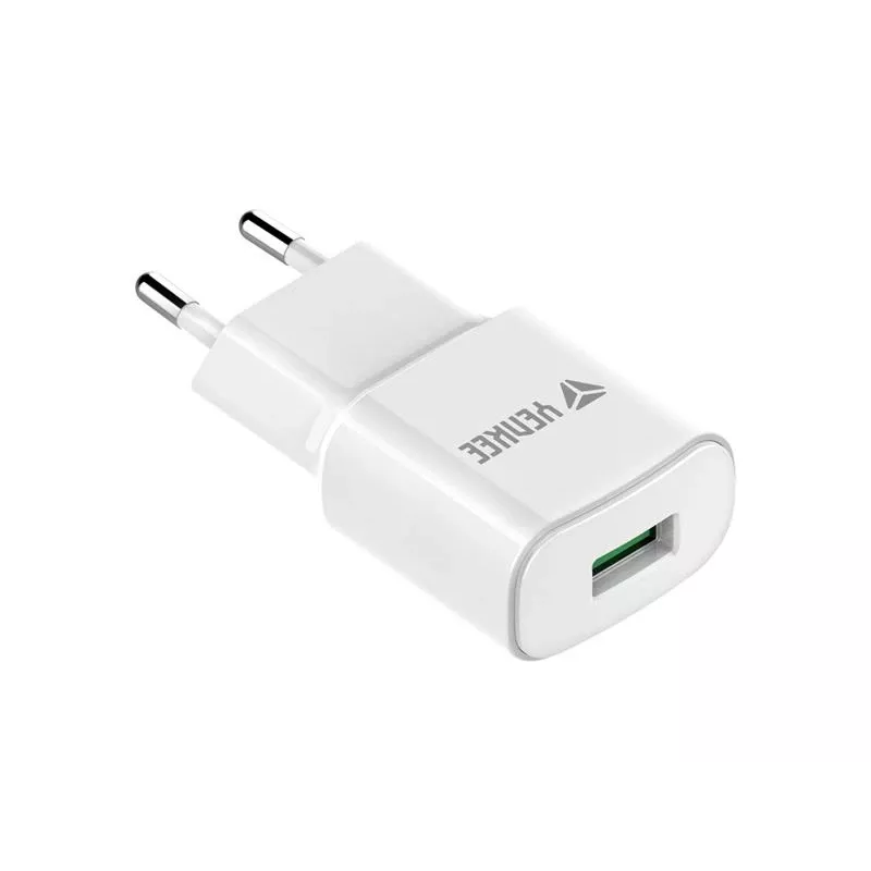 Cargador de red USB YENKEE YAC 2023WH 18W 3A Quick Charge 3.0