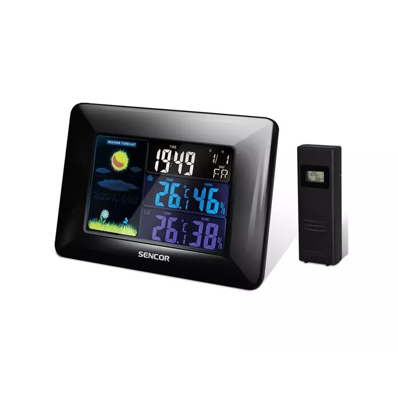 Sencor SWS 4250 Estación meteorológica con sensor inalámbrico, LCD en color