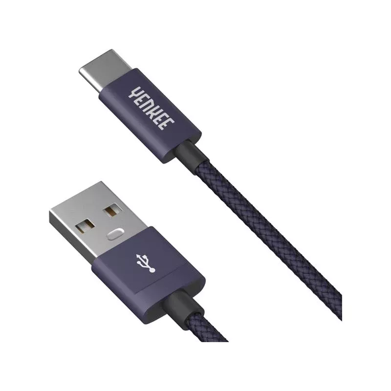 Cable YENKEE YCU 301 BE USB-A 2.0/USB-C 1m lila