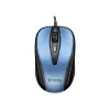 Ratón USB con cable, 4 botones, óptico, simétrico, azul