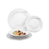 Vajilla de mesa Lamart LT9001 6 piezas porcelana blanca 3 personas