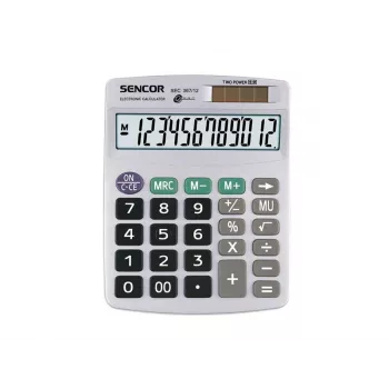 Calculadora SEC 367/12 de sobremesa, 12 dígitos LCD