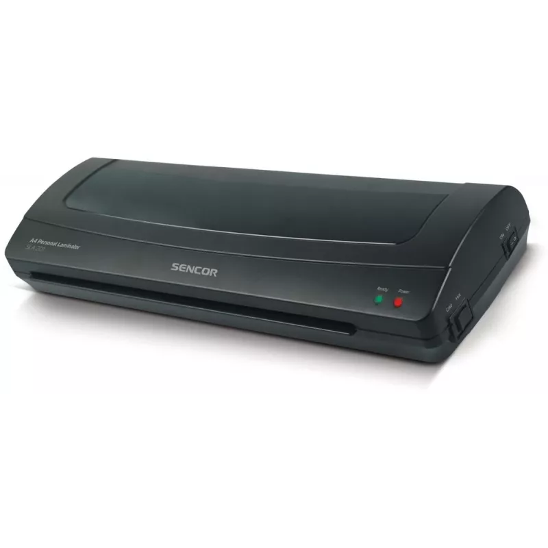 Plastificadora SENCOR SLA 201 A4, 2x75–2x125 µm fundas, calor/frío, doble rodillo, 250 mm/min