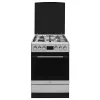 Amica 57GEH2.33HZpTaXx cocina mixta de gas y eléctrica, 4 fuegos, horno de 62 l, aire caliente, 50 cm, Inox