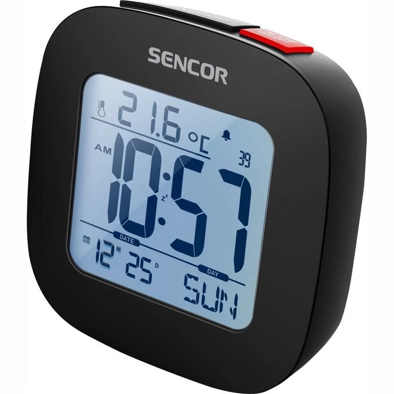 Sencor SDC 1200 B Reloj con despertador, Negro