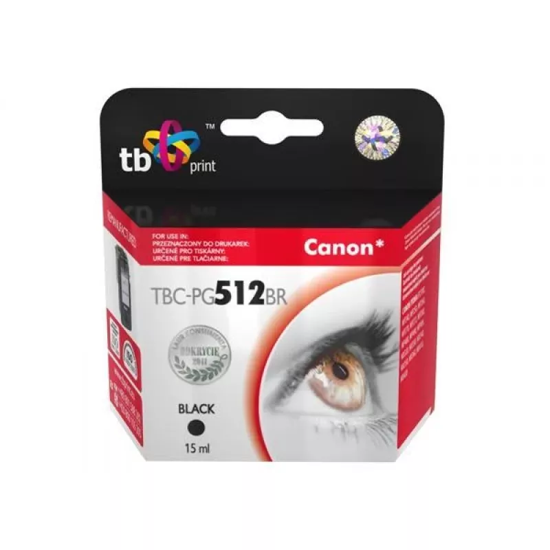 Tinta para Canon MP 480 negra remanufacturada TBC-PG512BR