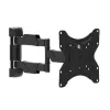 Soporte de pared para TV MACLEAN MC-742 para 42 pulgadas (106,7 cm), inclinable -12°/+12°, VESA 75x75–200x200, carga máx. 30 kg, negro