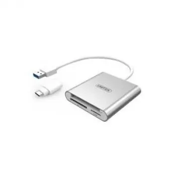 Unitek lector de tarjetas flash USB3.0 + USB Type-C, 9313D (Y-9313D)