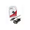 Cable serie UNITEK Y-105 Negro 1,5 m USB Type-A DB-9