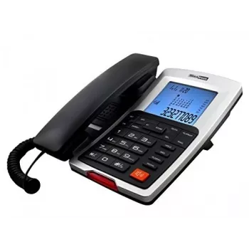 Teléfono con cable Maxcom para escritorio, negro