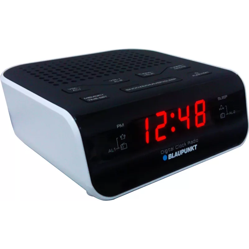 Blaupunkt CR5WH Radio reloj despertador negro, blanco