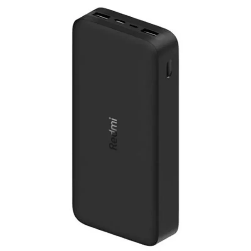 Xiaomi Mi 20000mAh Redmi Power Bank: 2 puertos USB-A, carga rápida para dos dispositivos a la vez, entrada dual Micro-USB/USB-C, batería portátil para dispositivos móviles