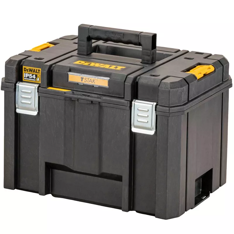 DeWALT DWST83346-1 TSTAK VI 2.0 maletín de almacenamiento de herramientas, aluminio, negro/amarillo