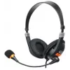 Auriculares con micrófono NATEC Drone con cable, diadema, llamadas/música, negro, naranja