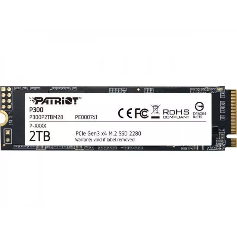 Unidad SSD Patriot Memory 2 TB M.2 PCI Express 3.0 NVMe P300