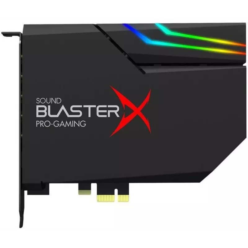 Tarjeta de sonido gaming Creative Sound BlasterX AE-5 Plus Black PCI-e RGB
