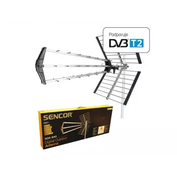 Antena SDA 640 DVB-T 16 dB, 75 ohmios, 120 km