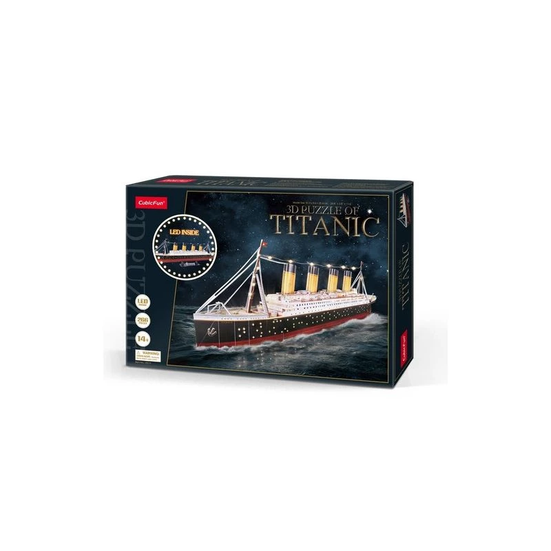 Puzle 3D CubicFun Titanic LED