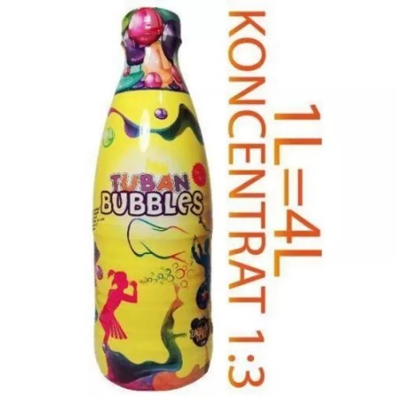 Solución para pompas de jabón TUBAN concentrado Big Bubbles líquido 1 l, transparente