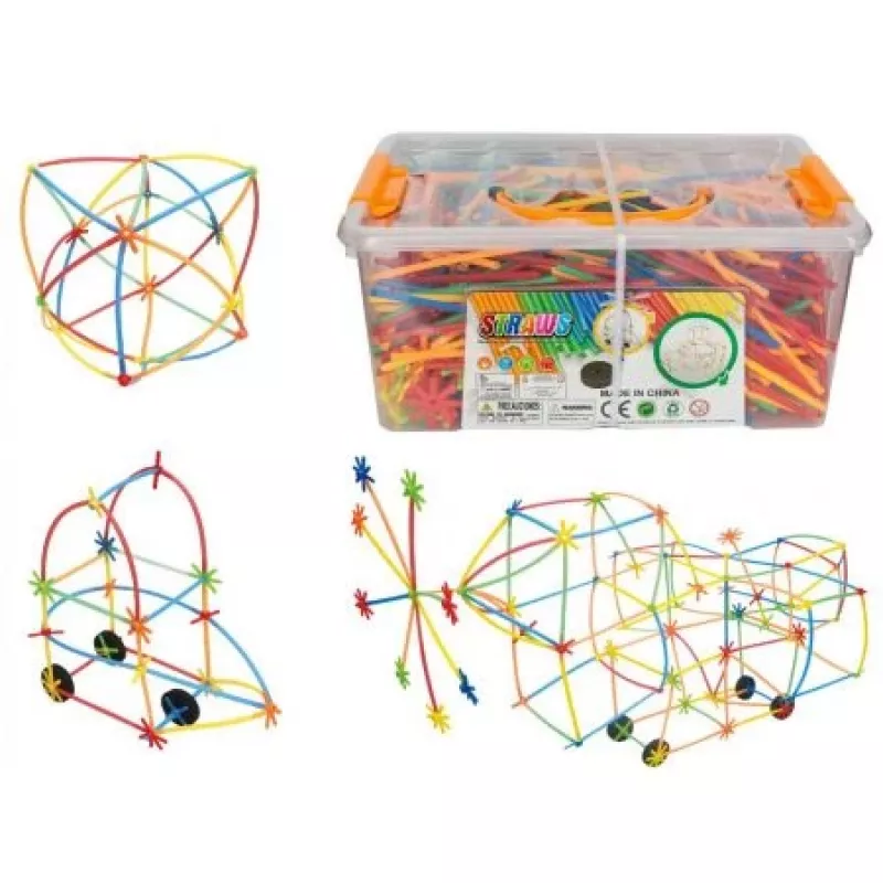Bloques de construcción Ascato Askato Little Straws 1000 uds. — set de juguete de construcción, 1000 piezas
