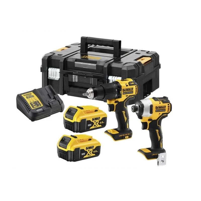 Set combinado a batería DeWalt DCK2062M2T — 18 V, taladro atornillador DCD709 + llave de impacto de 1/4