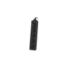 Lanberg PS0-05E-0300-BK alargador 3 m 5 salidas AC interiores negro (PS0-05E-0300-BK)