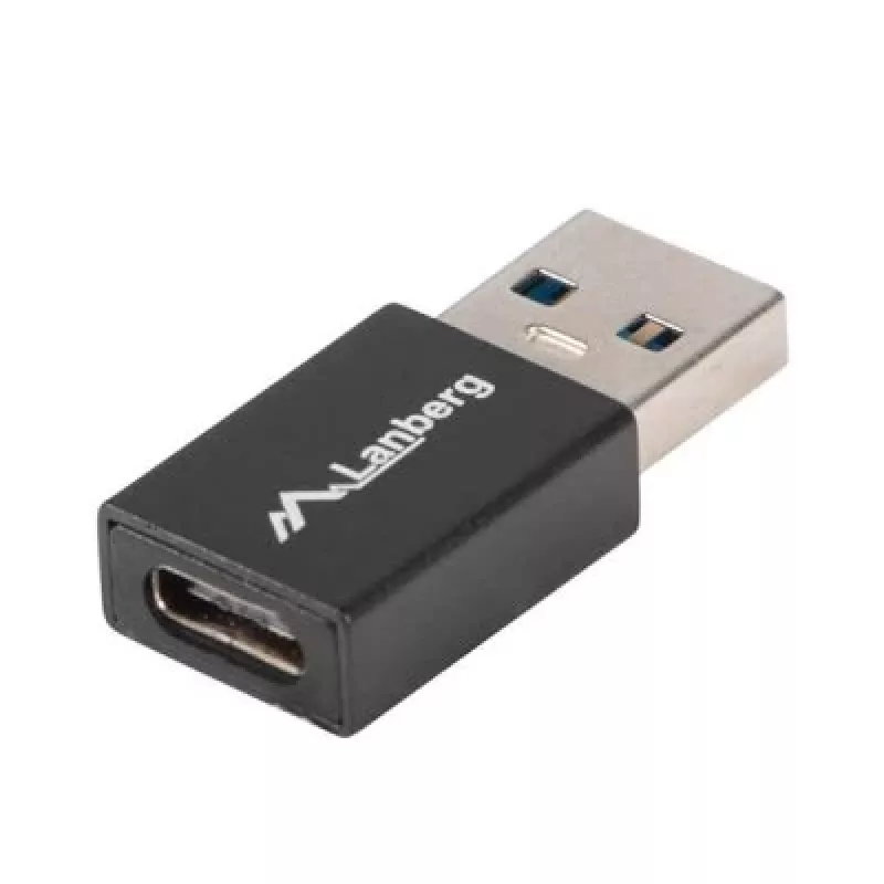 Adaptador de interfaz/conector LANBERG AD-UC-UA-01 USB 3.0 Type-A a USB 3.0 Type-C Negro (AD-UC-UA-01)