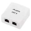 Lanberg OS6-0002-W caja de superficie, 2x RJ45 Cat.6, blanca