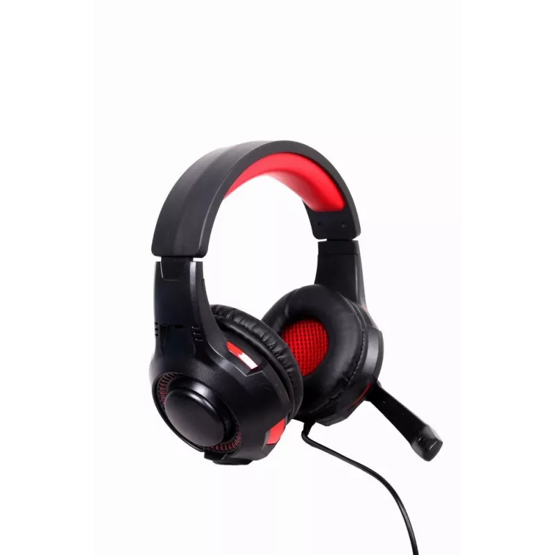 Auriculares gaming con cable GEMBIRD GHS-U-5.1-01 — Over-Ear, compatibilidad 5.1, 20–20.000 Hz, cable de 2 m, Rojo/Negro