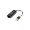 Adaptador de red Lanberg NC-0100-01 de USB 2.0 a RJ45 100 Mbit, cable de 0,15 m