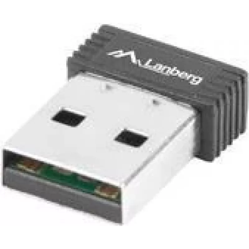 Lanberg NC-0150-WI adaptador WiFi USB Nano N150, 150 Mbit/s, 1 antena interna, negro