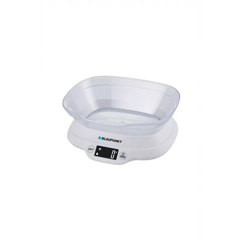 Báscula de cocina con bol Blaupunkt FKS501 - 5 kg, 1 g, bol, negro