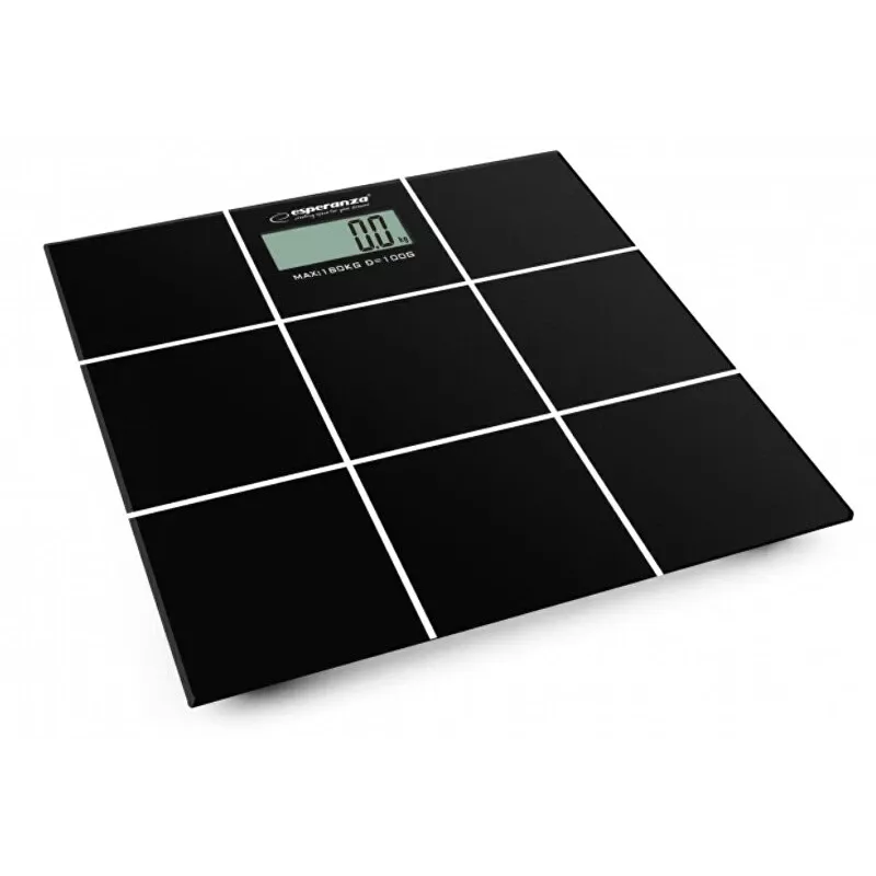 Báscula de baño Esperanza EBS004 - electrónica, 180 kg, cristal negro